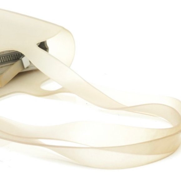 SALE! RARE - PREOWNED Chanel Silicone Gray Handbag - Picture 8 of 16